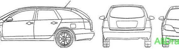 Nissan Primera Traveller (2005) (Nissan Primiera Traveller (2005)) - drawings (drawings) of the car